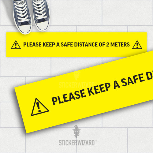 Removable Anti Slip Floor Sticker | Keep a safe distance | Social Distancing