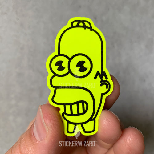 Mr Sparkle fluorescent sticker