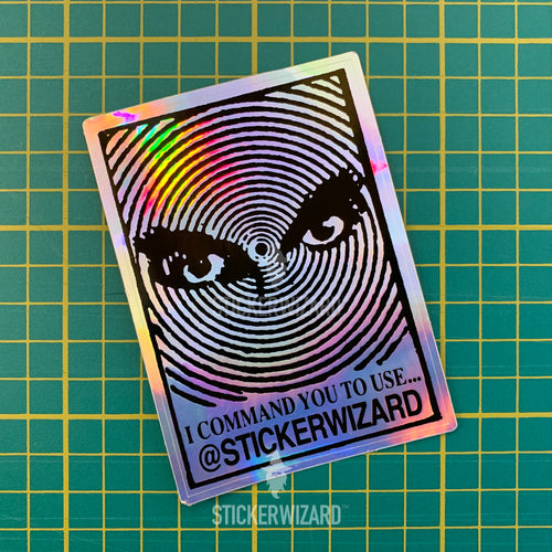StickerWizard™ - Limited Edition holographic sticker - Look into my eyes