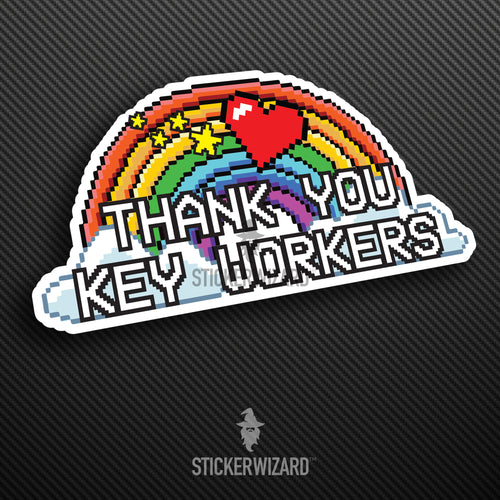 Thank you key workers sticker